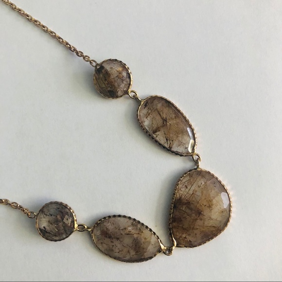 Panacea Drusy Tassel Drop Necklace - Picture 3 of 4